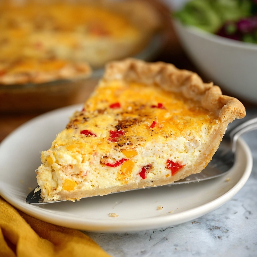 Bacon and Pimento Cheese Quiche Recipe - Recipe Image