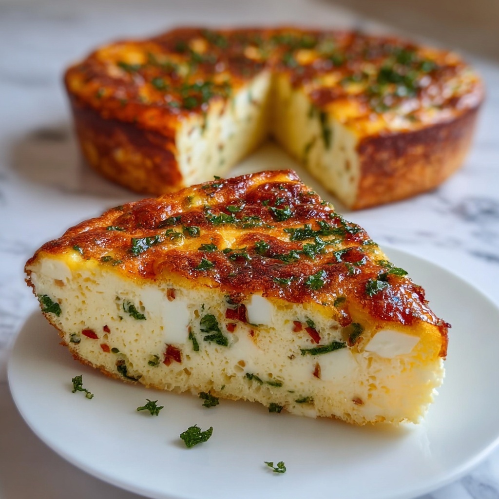 Cottage Cheese Crustless Quiche Recipe - Recipe Image