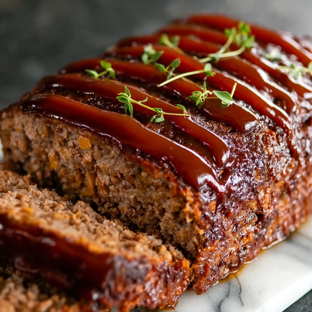 Ultimate Beef and Pork Meatloaf with Tangy Glaze Recipe - Recipe Image