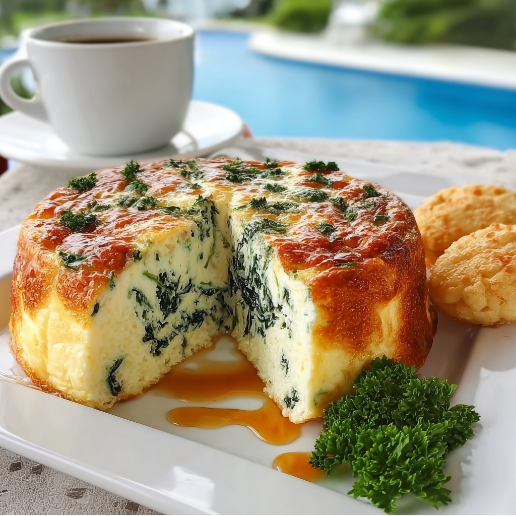 Easy Spinach and Cottage Cheese Breakfast Casserole Recipe - Recipe Image
