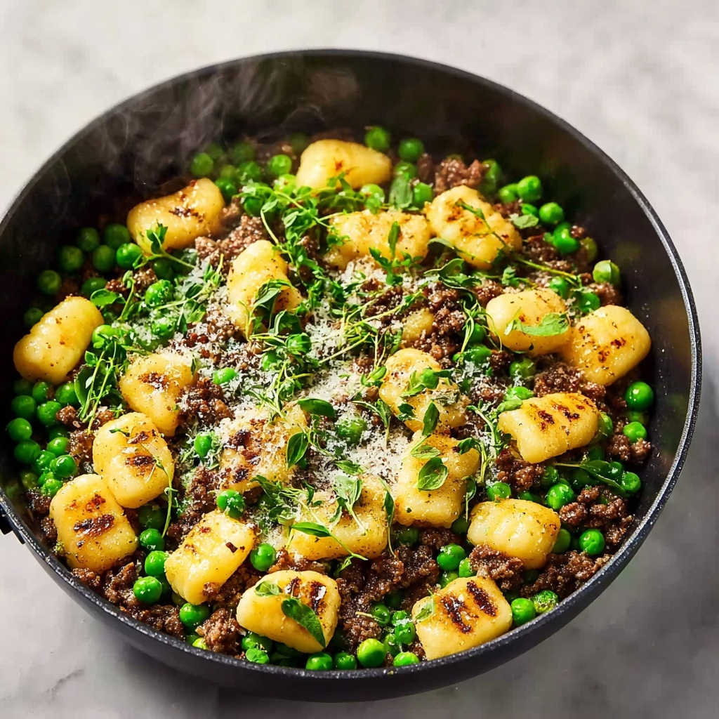 Gnocchi with Peas and Sausage (One-Pan Dinner) Recipe - Recipe Image