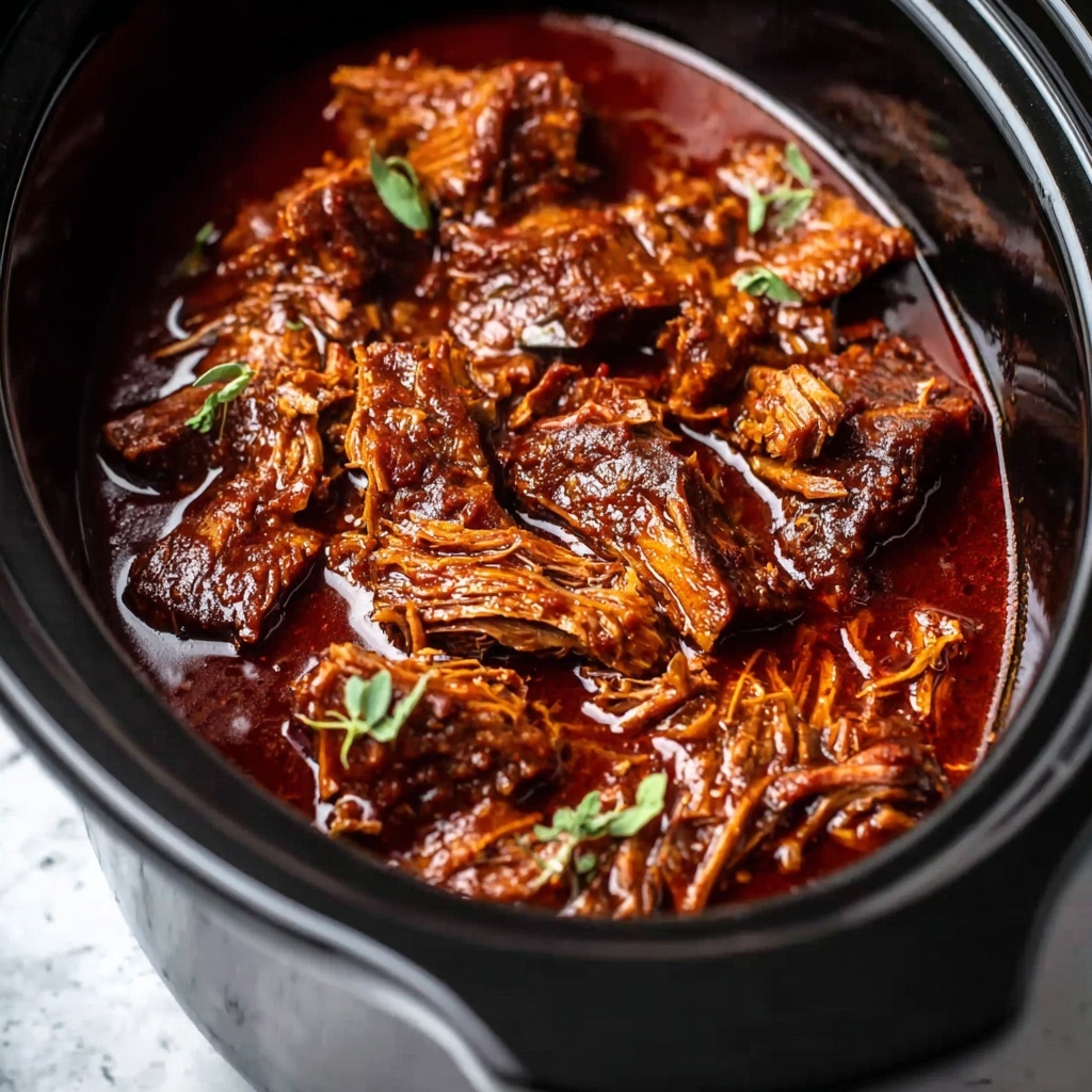 Slow Cooker 4-Ingredient Holiday BBQ Pork Recipe - Recipe Image