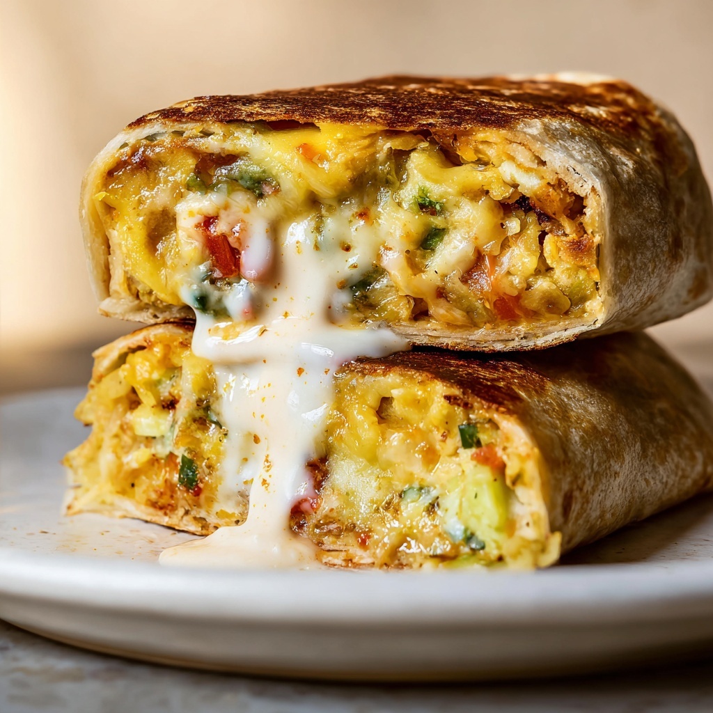 Sheet Pan Breakfast Burritos with Creamy Chipotle Sauce Recipe - Recipe Image