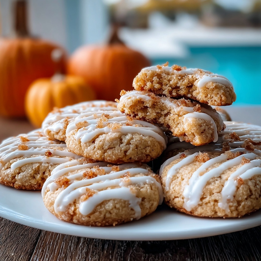 Coffee Cake Cookies with Streusel and Vanilla Glaze Recipe - Recipe Image