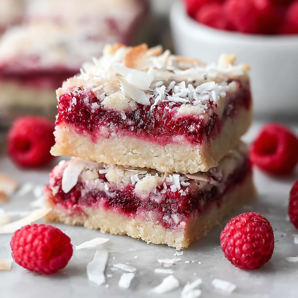 Sugar-Free Raspberry Coconut Bars for Guilt-Free Indulgence Recipe - Recipe Image