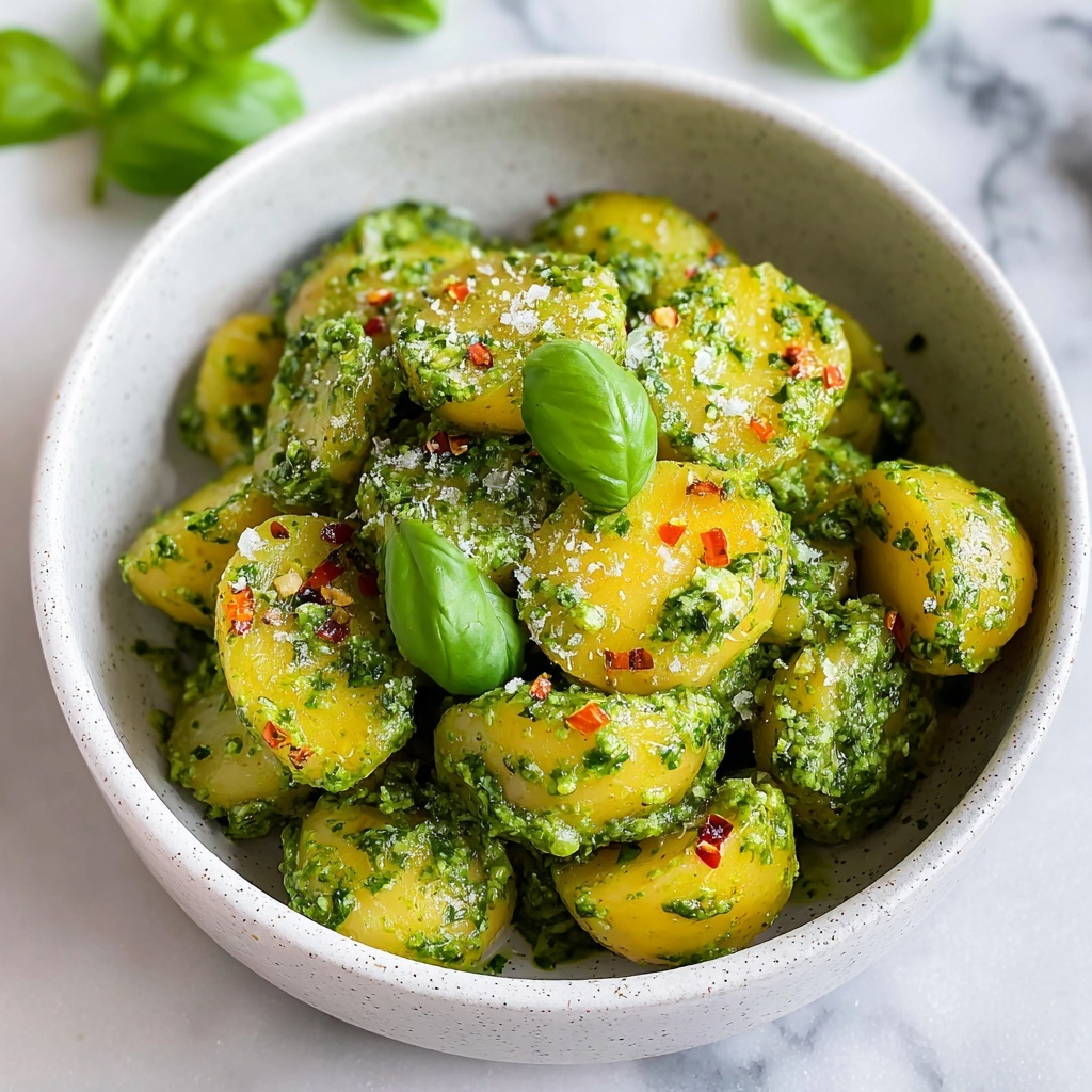 Garden Basil Pesto Potato Salad Recipe - Recipe Image