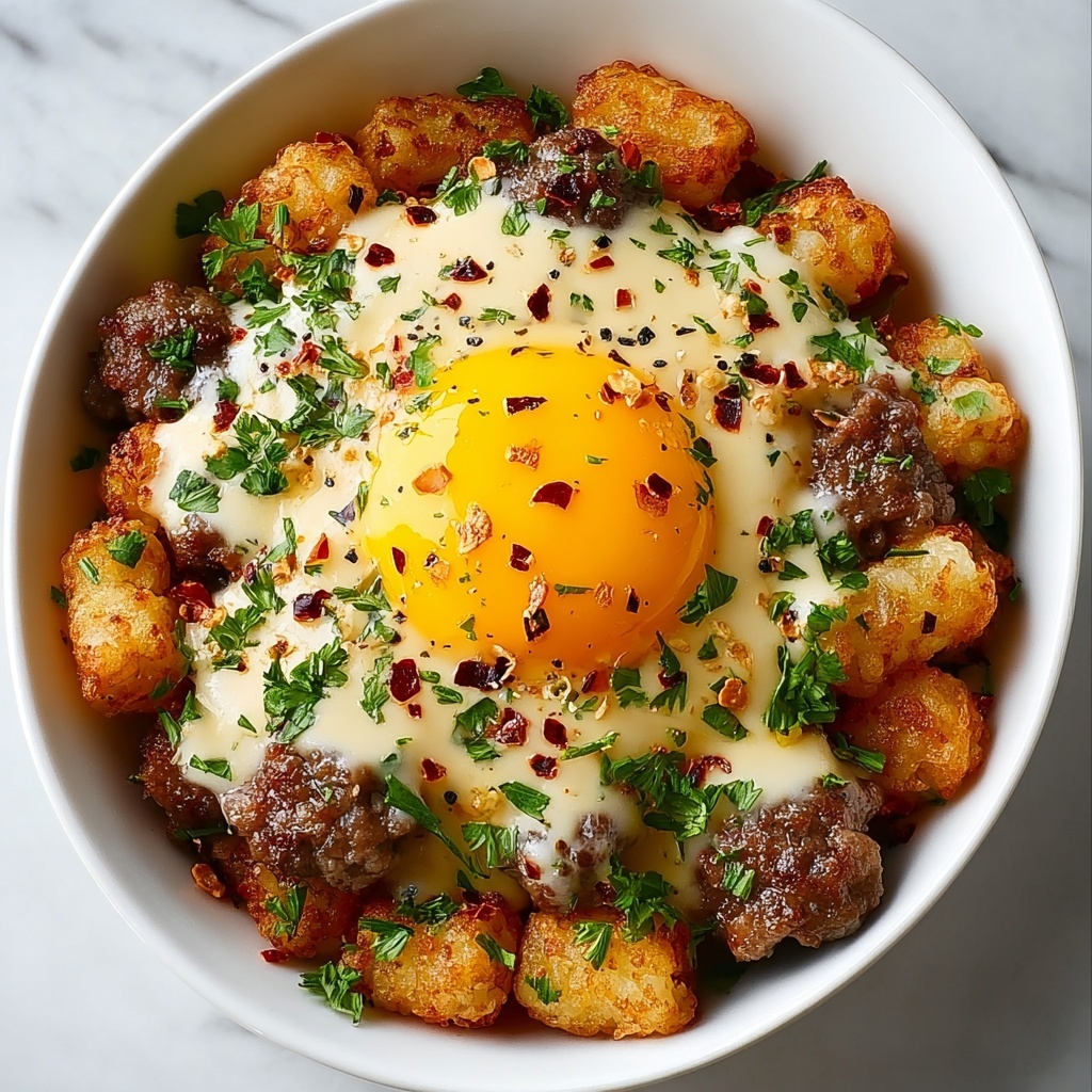 Tater Tot Breakfast Bowl: The Ultimate Comfort Food Recipe - Recipe Image