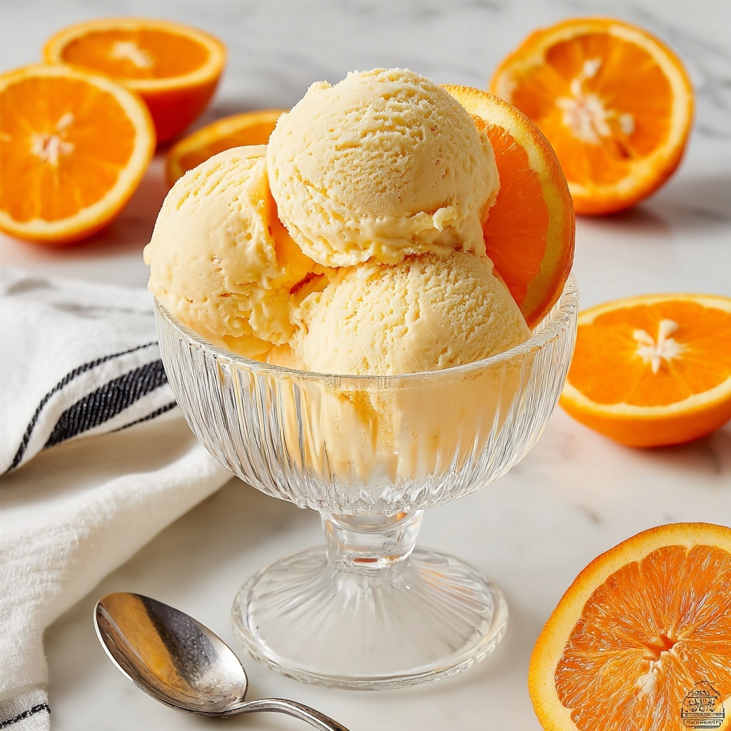 Orange Cream Ice Cream Recipe - Recipe Image
