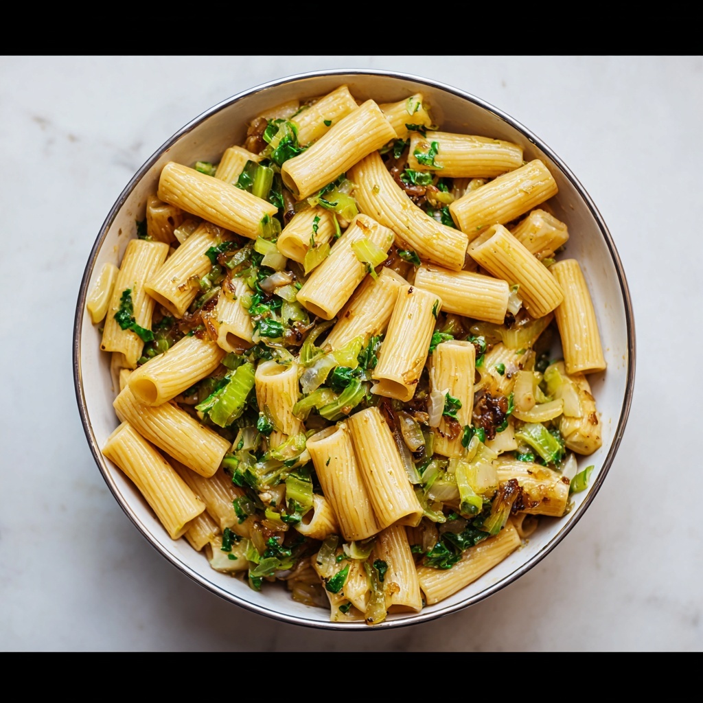 Cabbage Walnut Pasta Recipe - Recipe Image