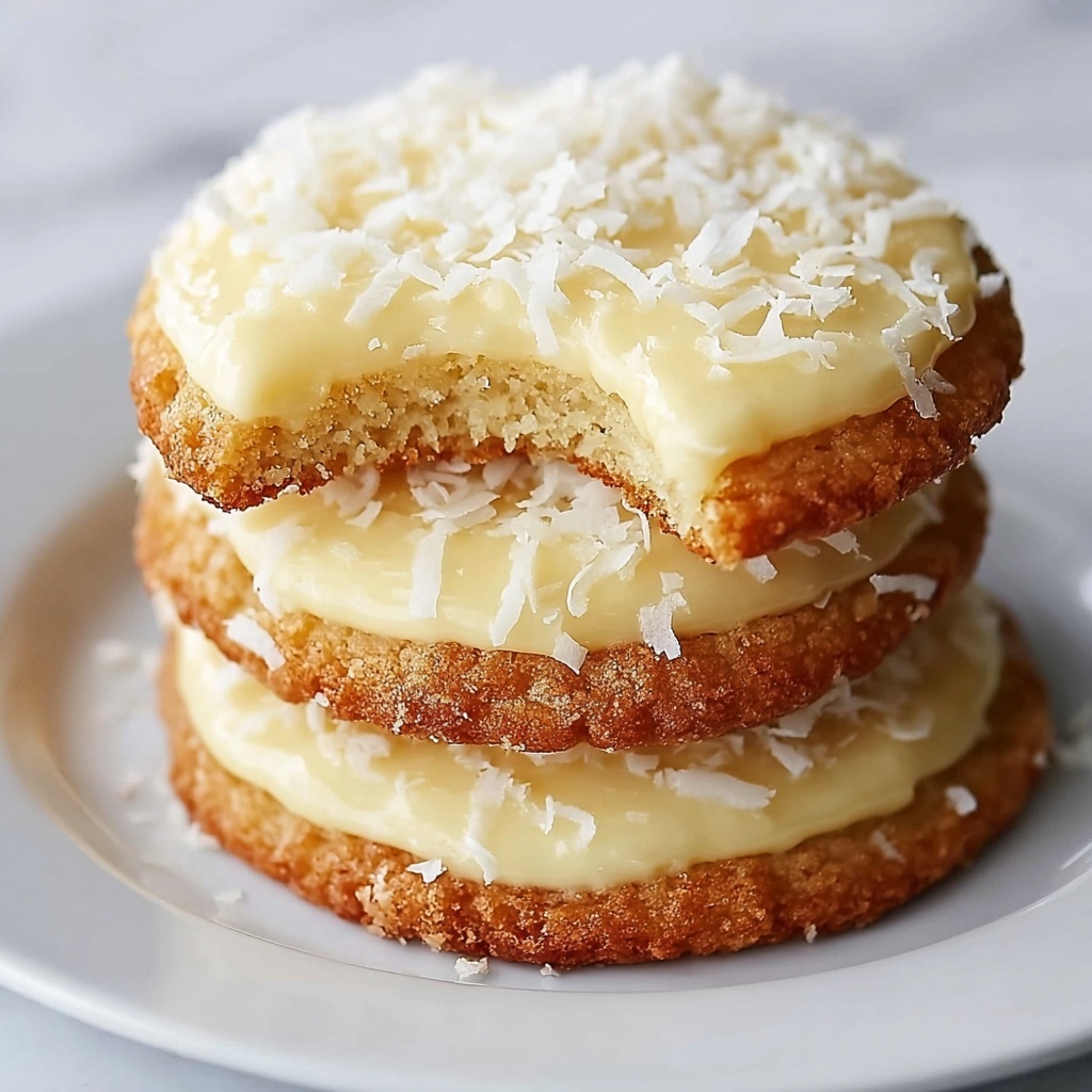 Lemon Coconut Cheesecake Cookies Recipe - Recipe Image