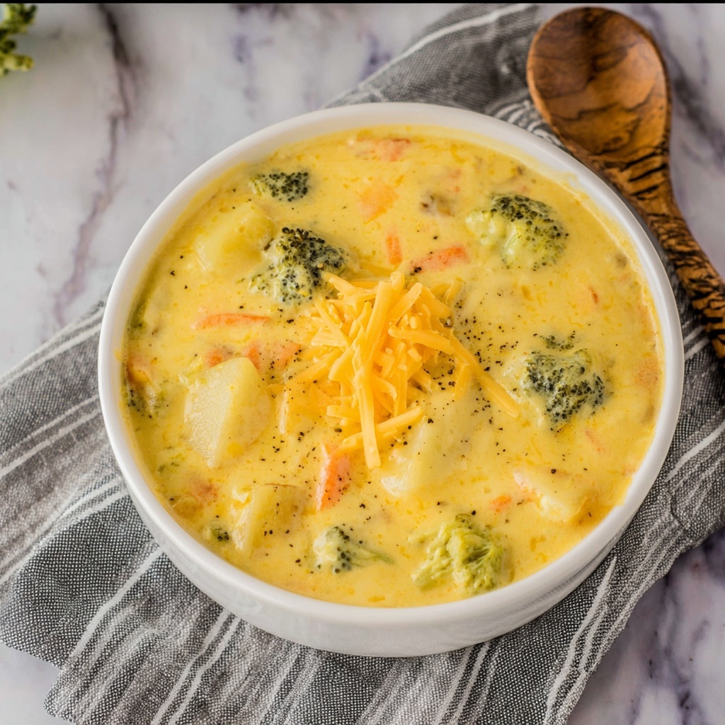 Crock Pot Broccoli Potato Soup Recipe - Recipe Image