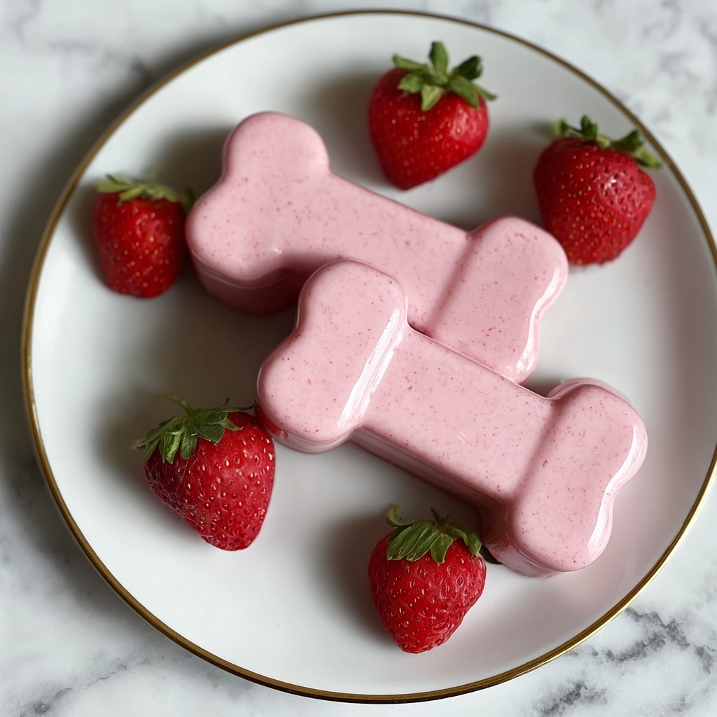Strawberry and Yogurt Frozen Dog Treats Recipe - Recipe Image