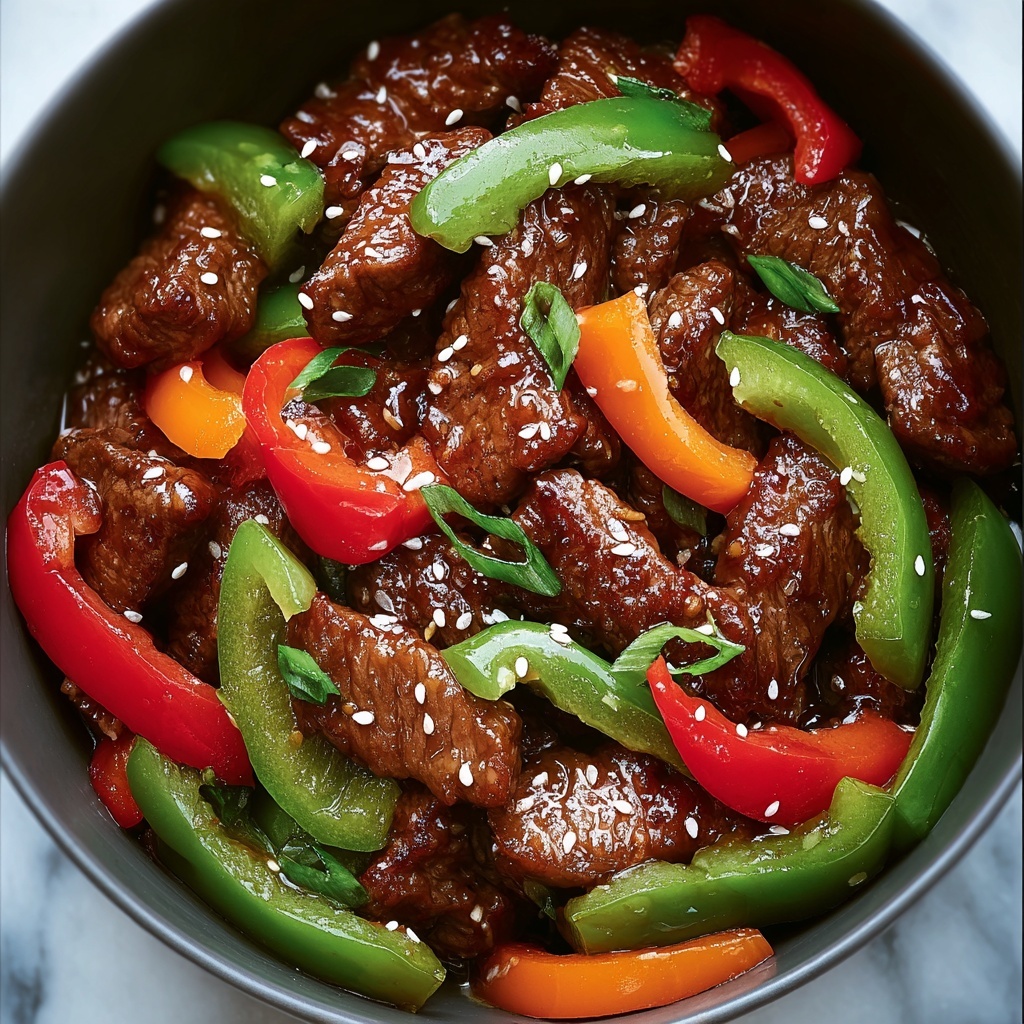 Slow Cooker Pepper Steak Recipe - Recipe Image