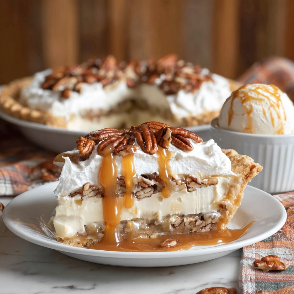 Caramel Pecan Delight Pie Recipe - Recipe Image