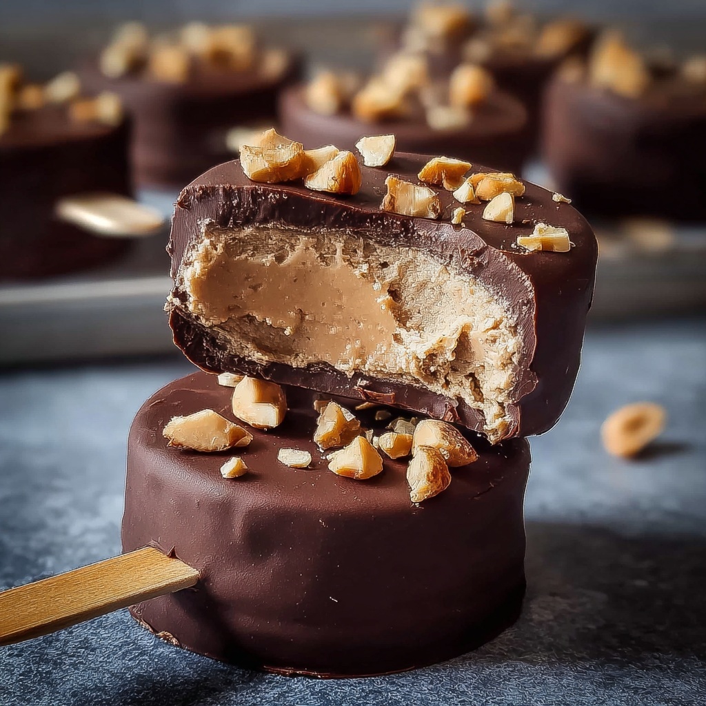 Frozen Peanut Butter Yogurt Bars Recipe - Recipe Image