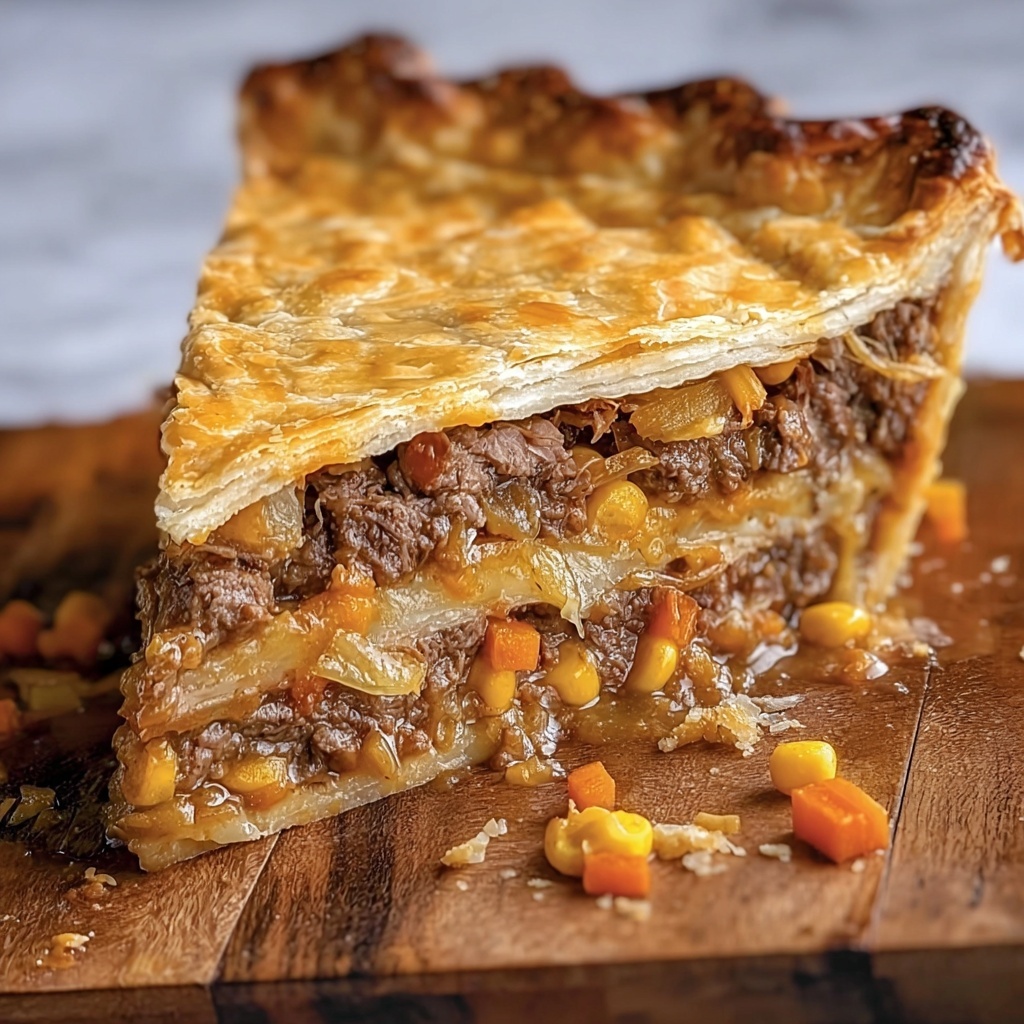 Brisket Pot Pie with Cheddar and Monterey Jack Recipe - Recipe Image