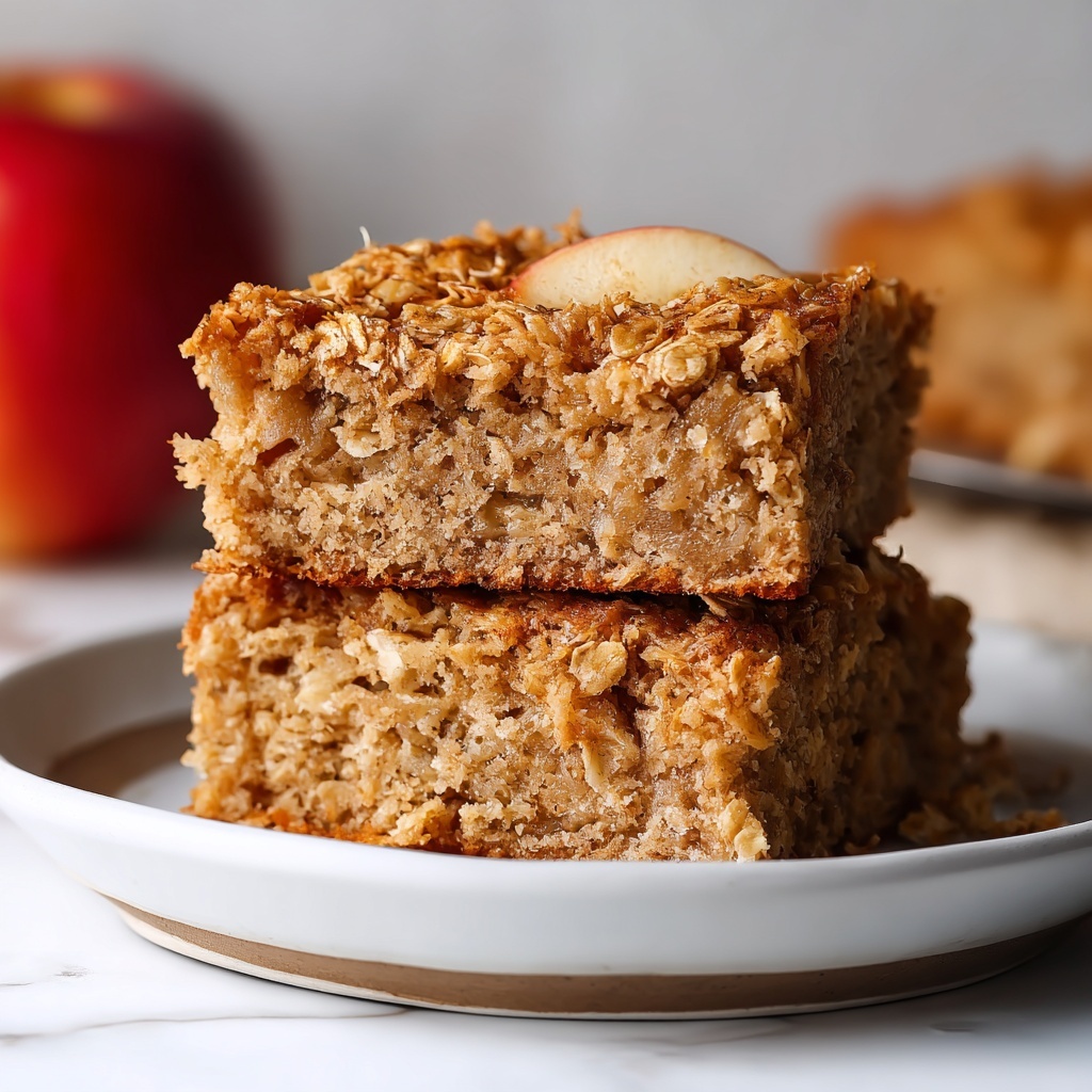 Healthy Breakfast Oatmeal Apple Cake Recipe - Recipe Image