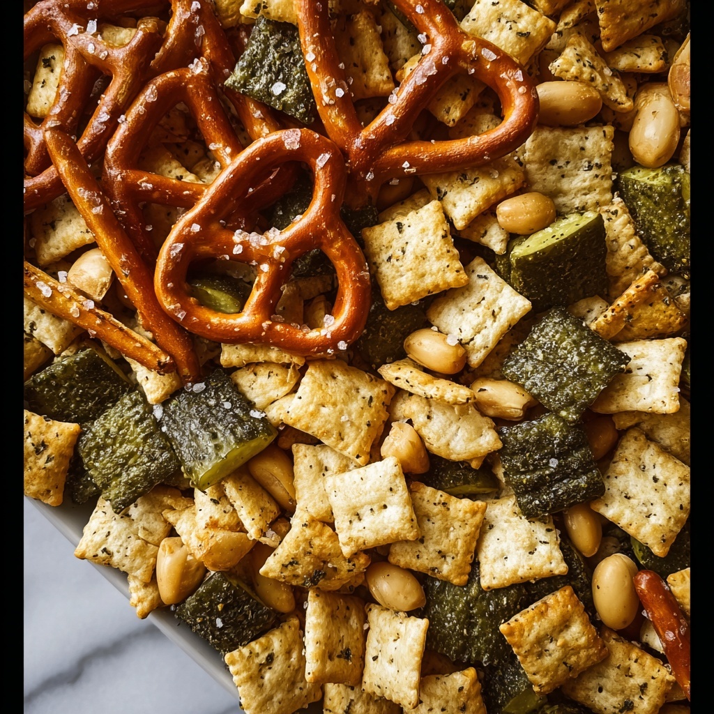 Dill Pickle Chex Mix Recipe - Recipe Image