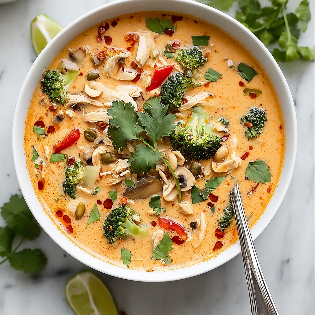 Slow Cooker Thai Coconut Chicken Soup Recipe - Recipe Image
