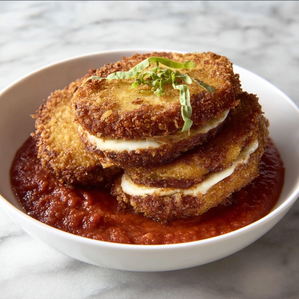 Eggplant and Goat Cheese Sandwiches with Tomato Tarragon Sauce Recipe - Recipe Image