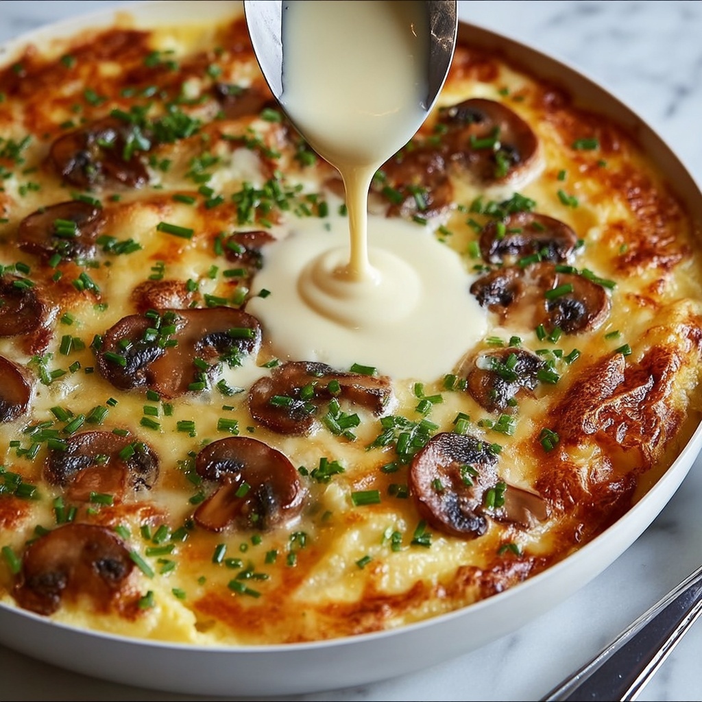 Chicken and Mushroom Gratin Recipe - Recipe Image
