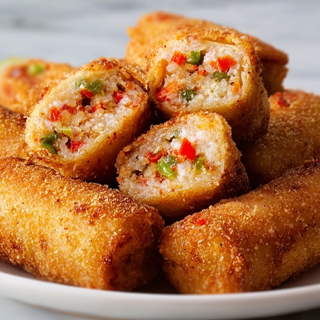 Crispy Crab Cake Egg Rolls with Lemon Dip Recipe - Recipe Image