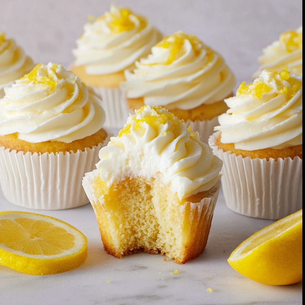 Lemon Cupcakes with Zesty Lemon Frosting Recipe - Recipe Image