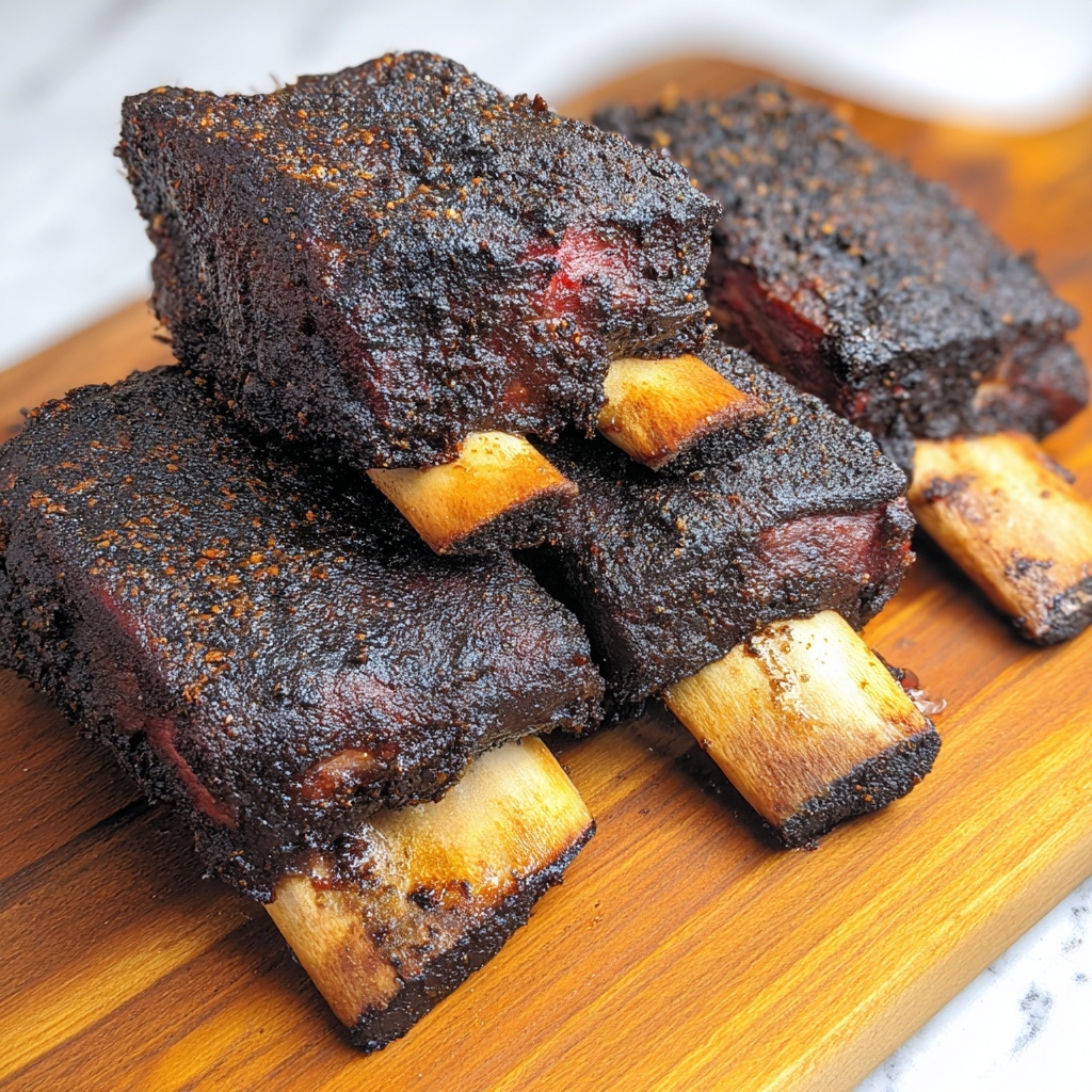 Smoked Beef Short Ribs Recipe - Recipe Image