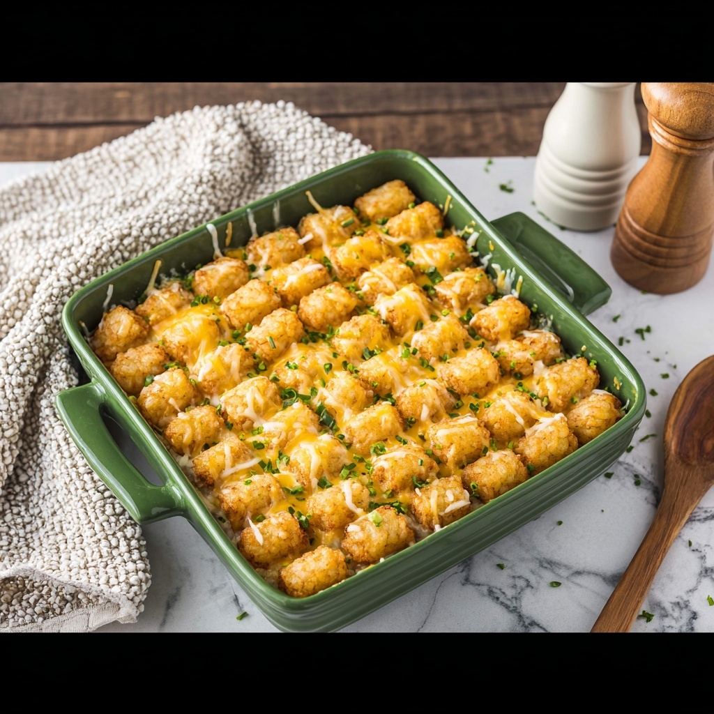 Keto Tater Tot Casserole Recipe - Recipe Image