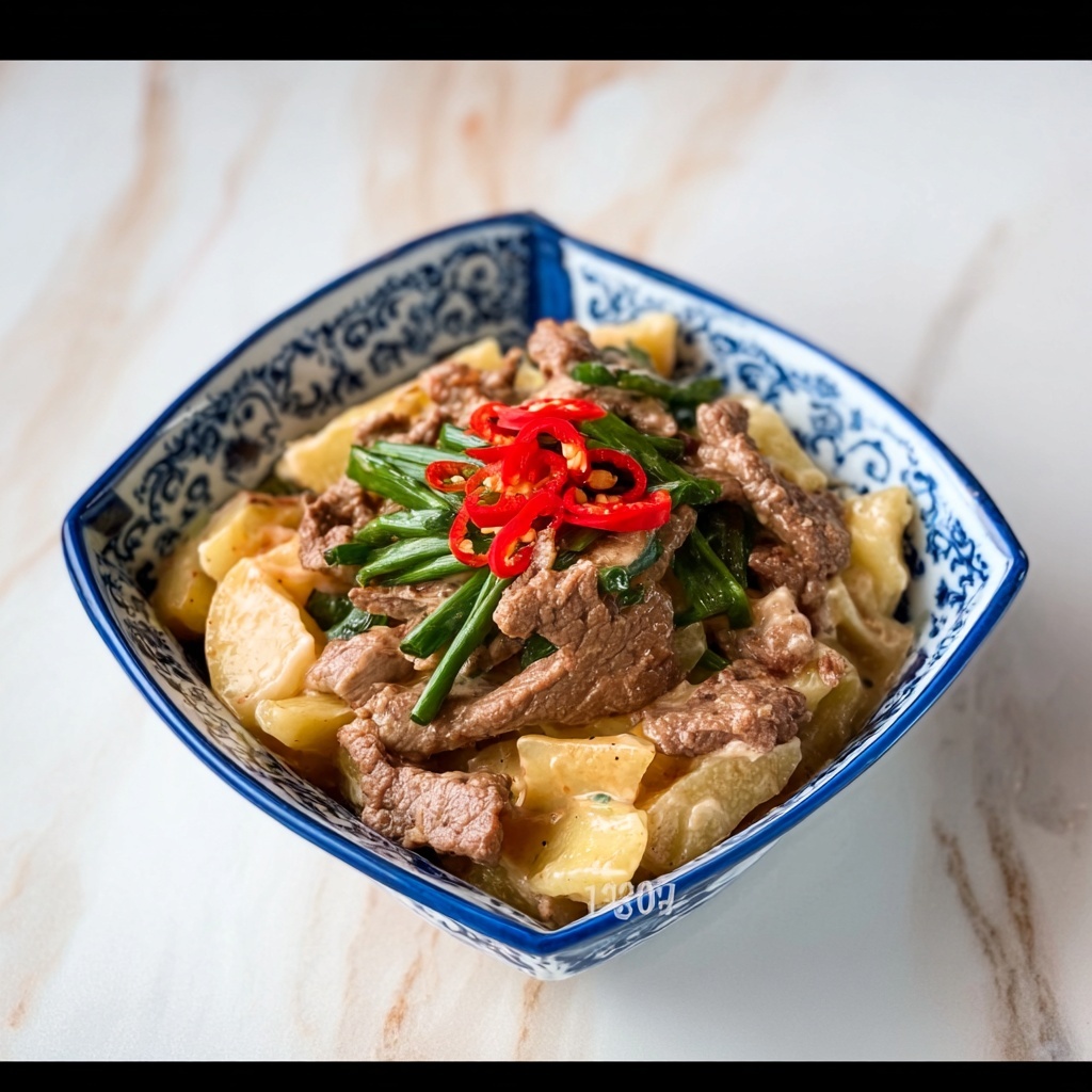 Stir-Fry with Chinese Yam and Beef Recipe - Recipe Image