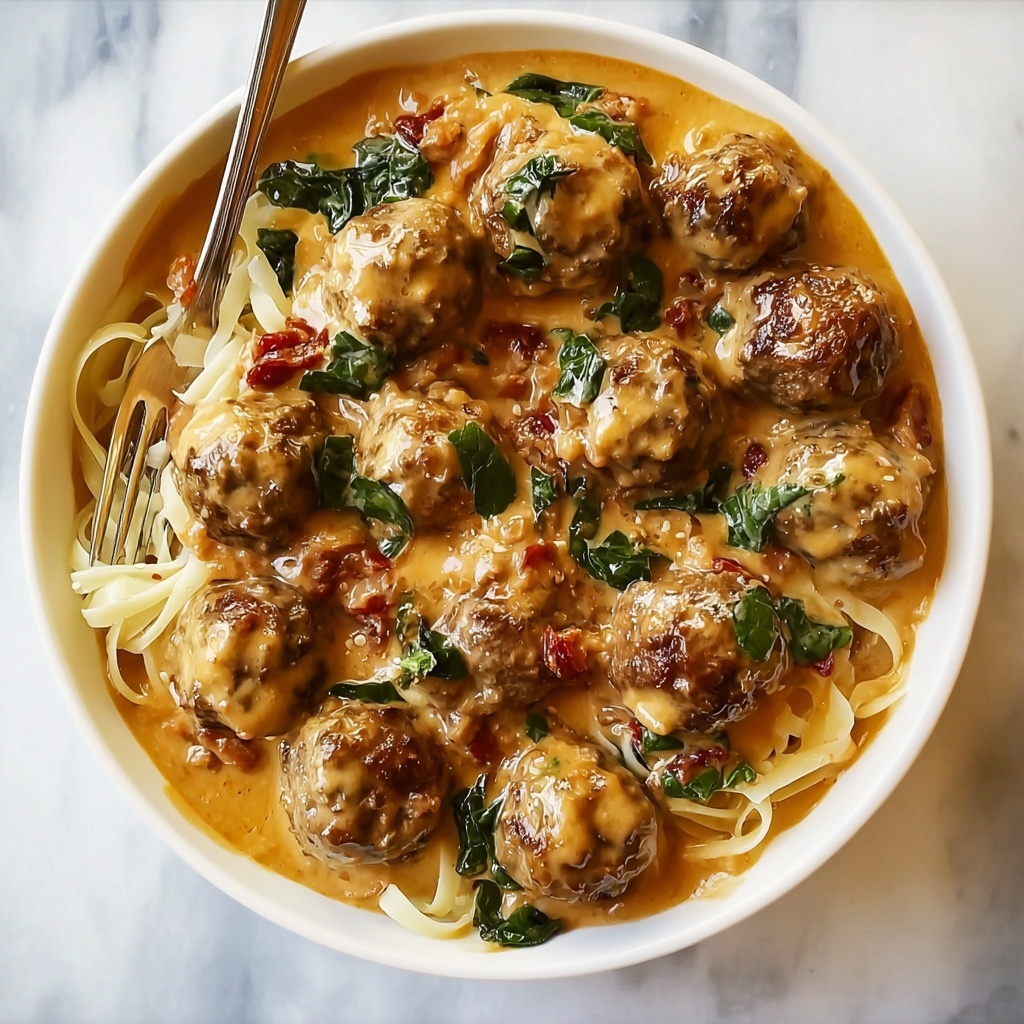 Easy Marry Me Meatballs in Creamy Tomato Bliss - Recipe Image