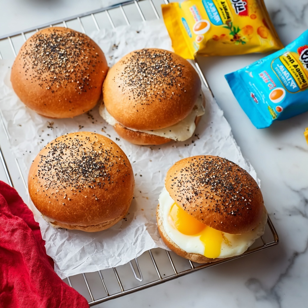 Freezer-Friendly Ham, Egg, and Cheese Bagel Bombs Recipe - Recipe Image