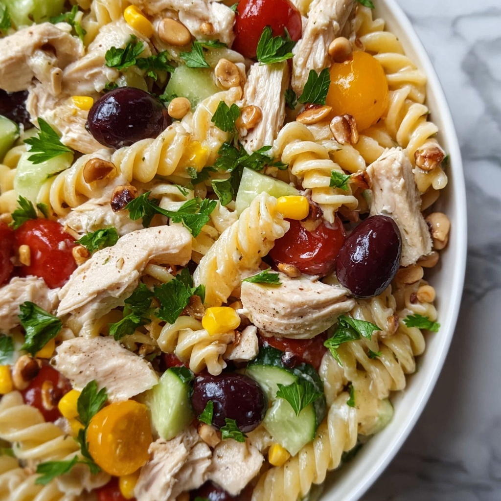 Delicious Waldorf Chicken Pasta Salad for Your Next Cookout Recipe - Recipe Image