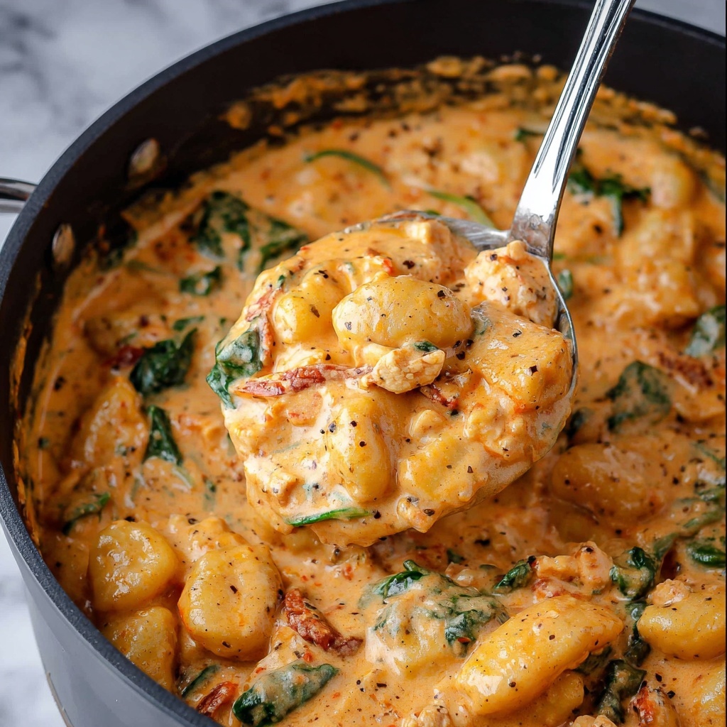 Creamy Chicken and Gnocchi Skillet Recipe - Recipe Image