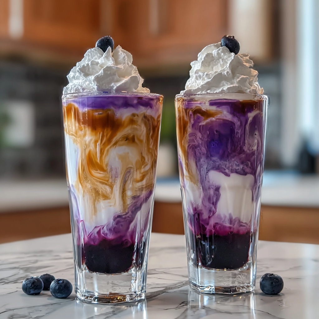 Blueberry Muffin Dirty Soda Recipe - Recipe Image