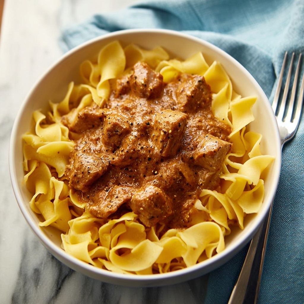 Slow Cooker Beef Stroganoff Recipe - Recipe Image