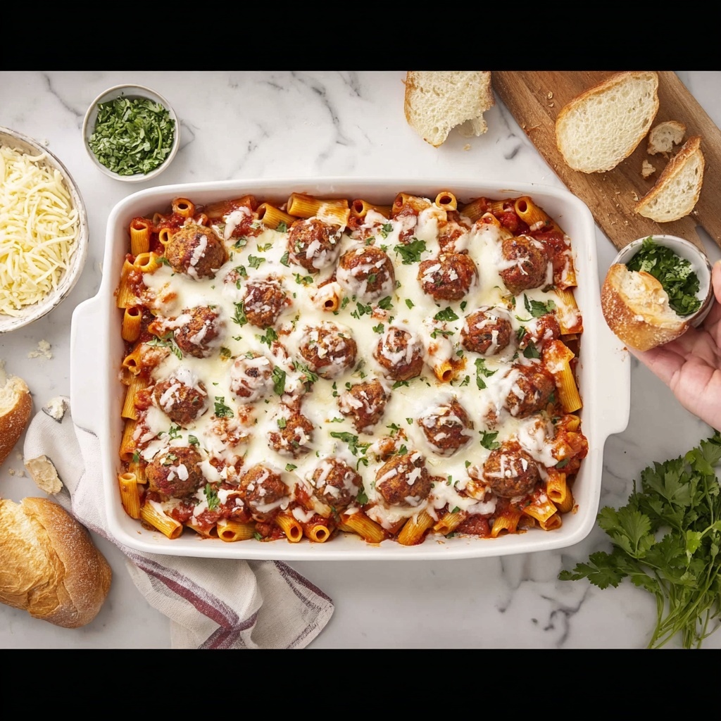 Meatball Casserole Recipe - Recipe Image