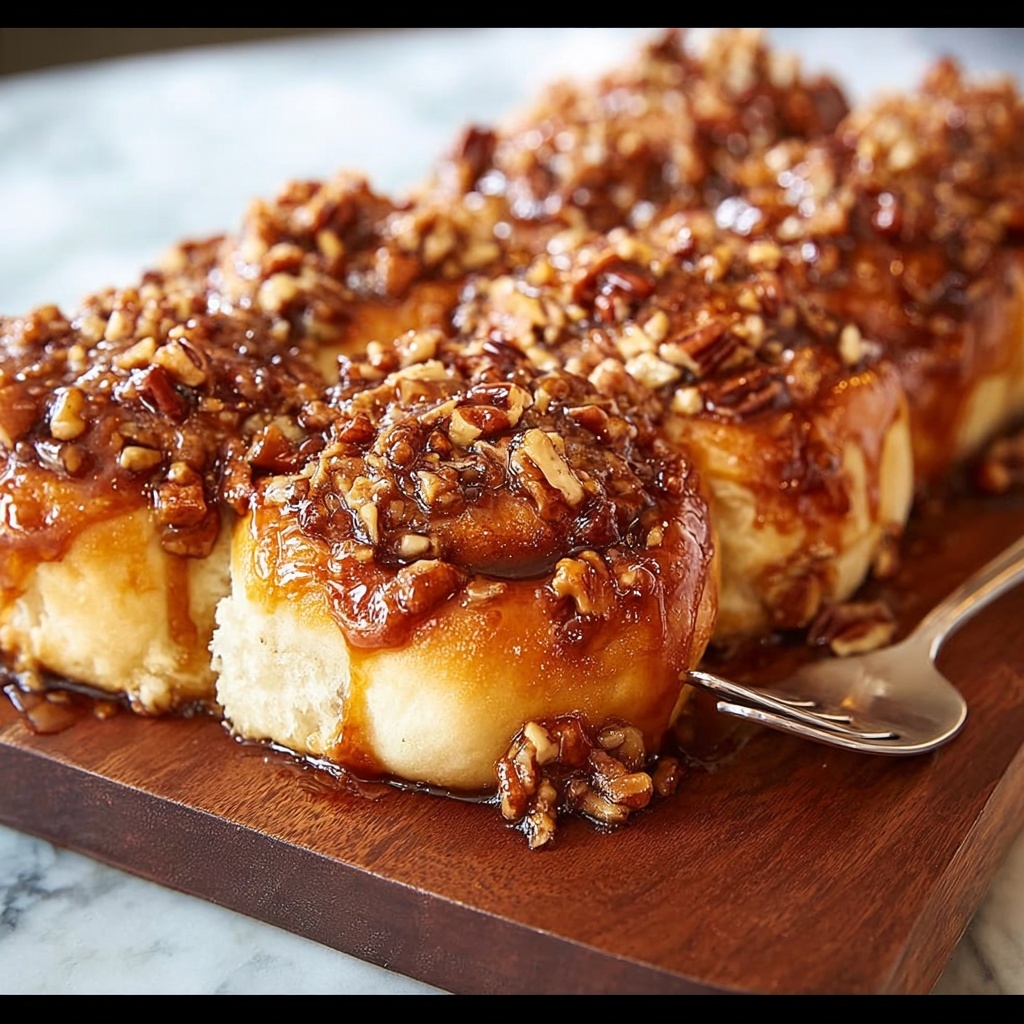 Shortcut Caramel Pecan Cinnamon Rolls Recipe - Recipe Image