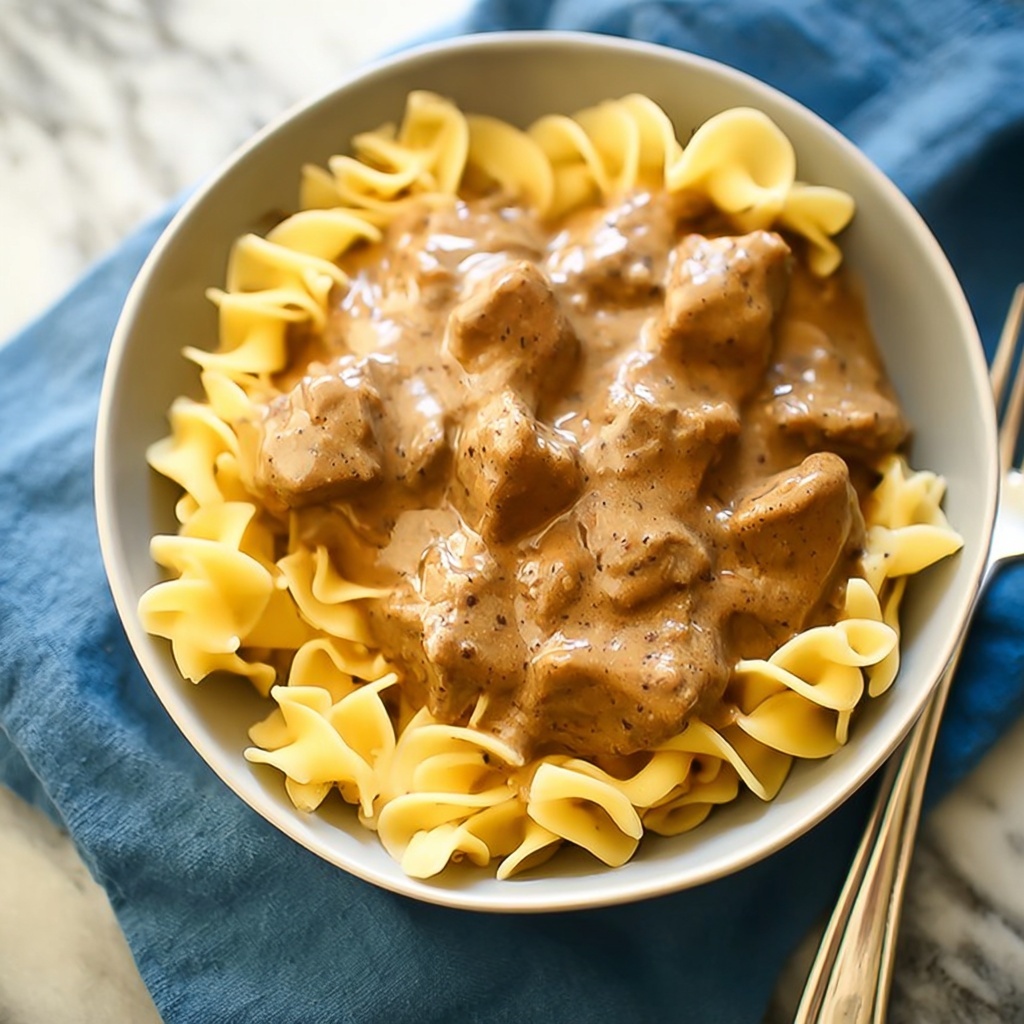 Slow Cooker Beef Stroganoff Recipe - Recipe Image