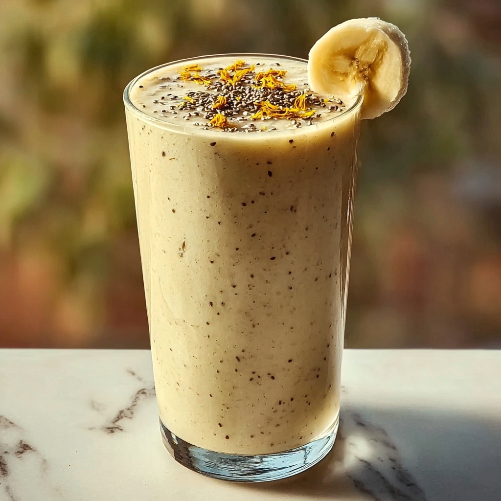Banana Chamomile Tea Smoothie for a Soothing Sip Recipe - Recipe Image