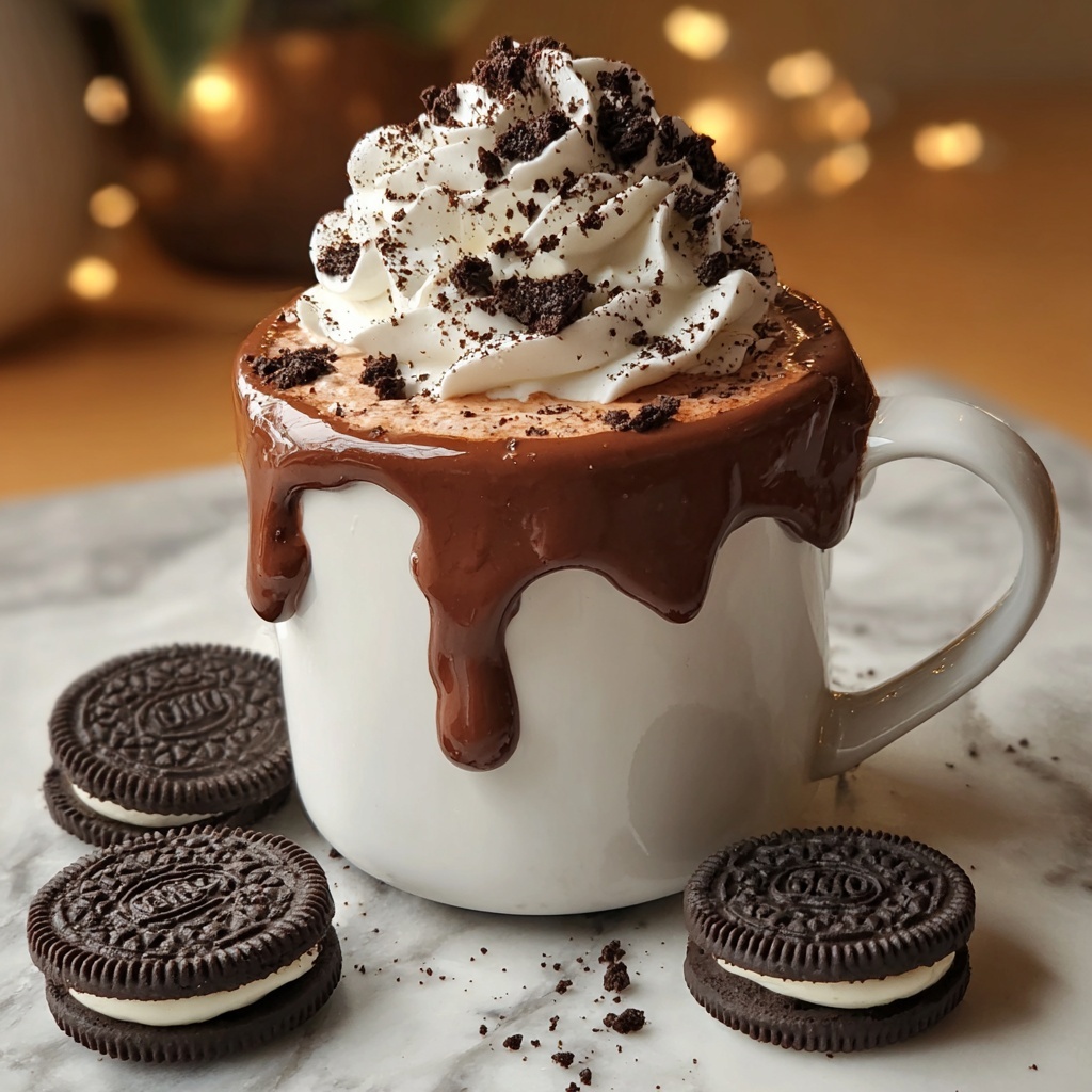 Decadent Oreo Hot Chocolate Recipe for Cozy Nights In Recipe - Recipe Image