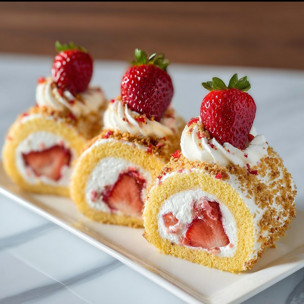 Shortcake Cheesecake Rolls Recipe - Recipe Image