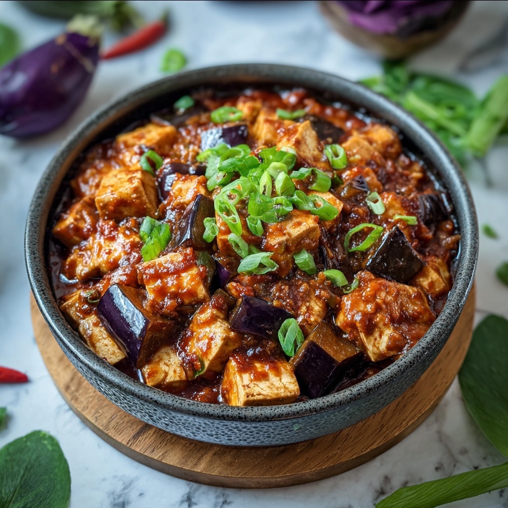 Mouthwatering Eggplant Mapo Tofu to Spice Up Dinner Time Recipe - Recipe Image