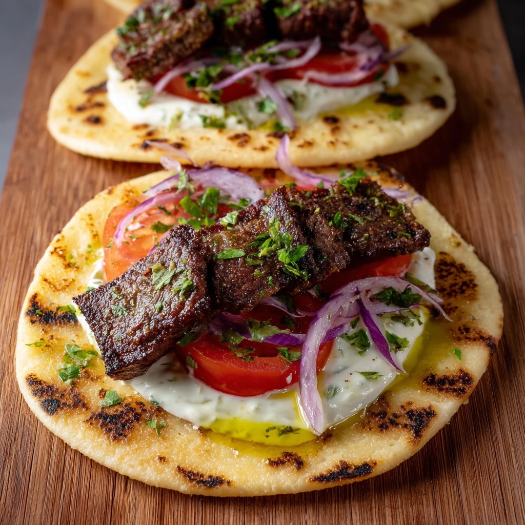 Juicy Oven-Baked Kebabs with Sumac-Onions and Garlic Yoghurt Recipe - Recipe Image