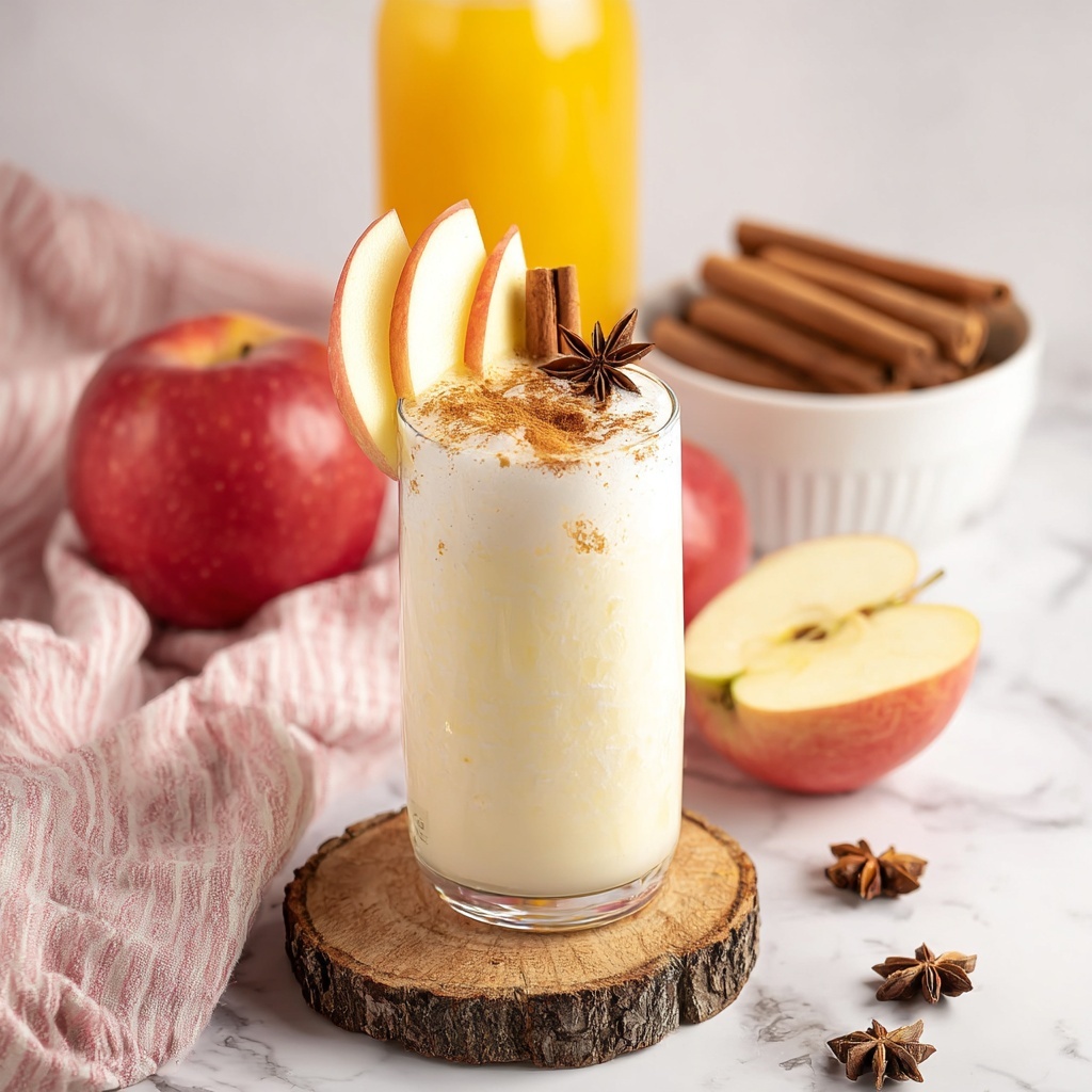Apple Cider Float with Vanilla Ice Cream and Spiced Garnishes Recipe - Recipe Image