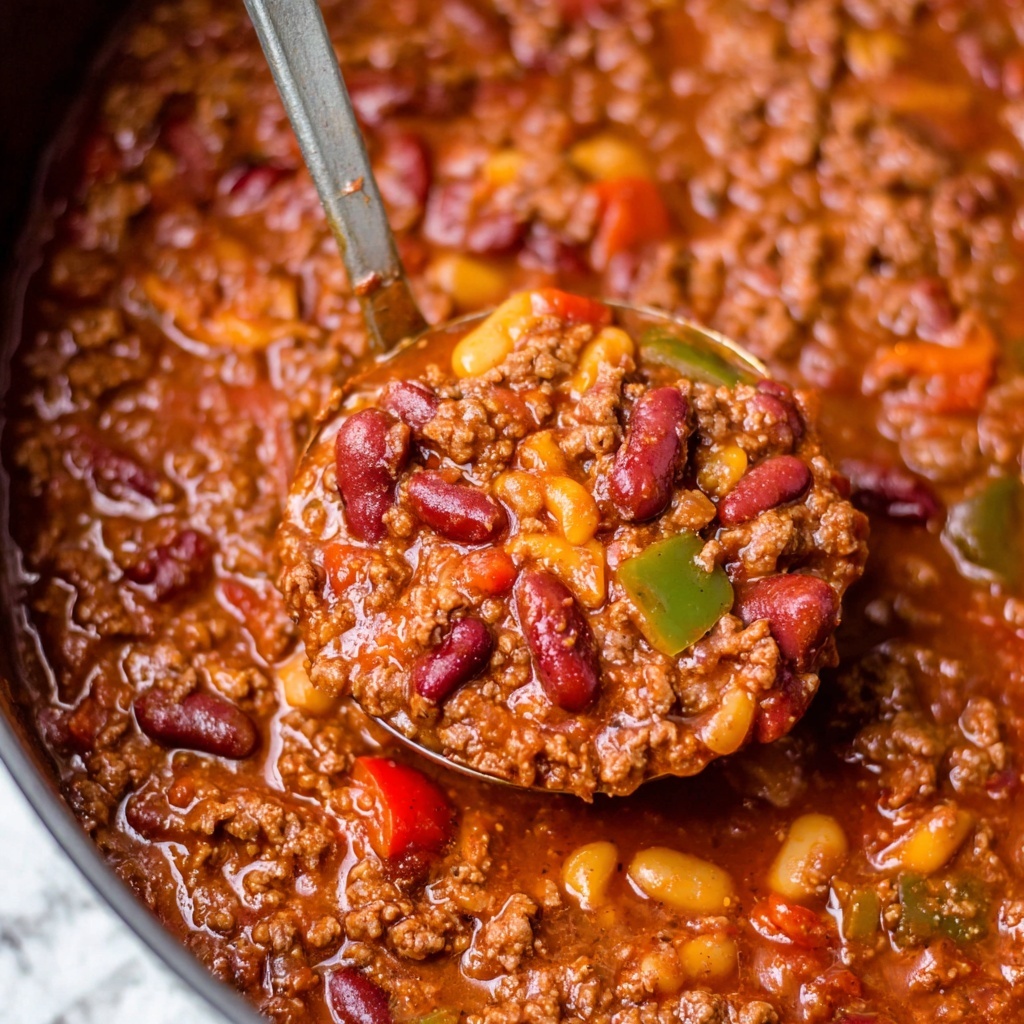 Slow Cooker Chili with Dark Chocolate and Mixed Beans Recipe - Recipe Image