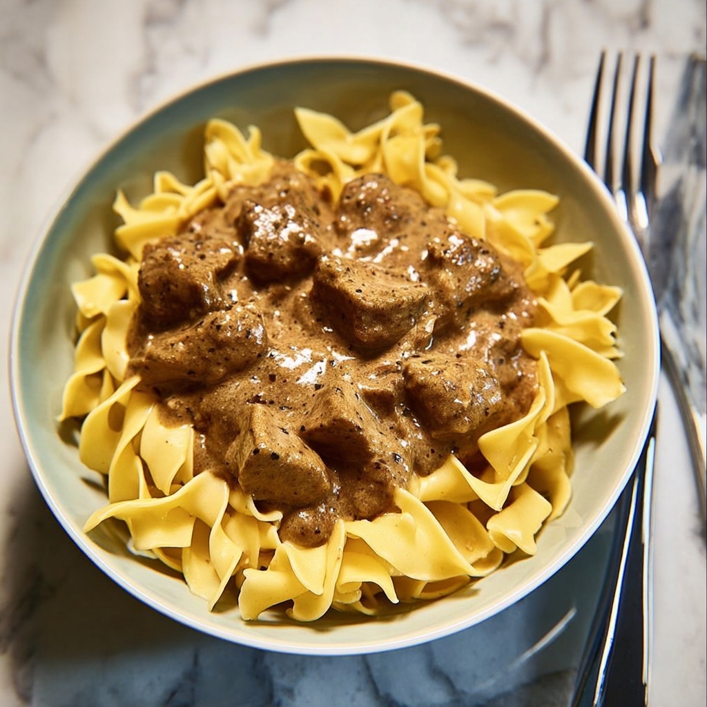 Slow Cooker Beef Stroganoff Recipe - Recipe Image
