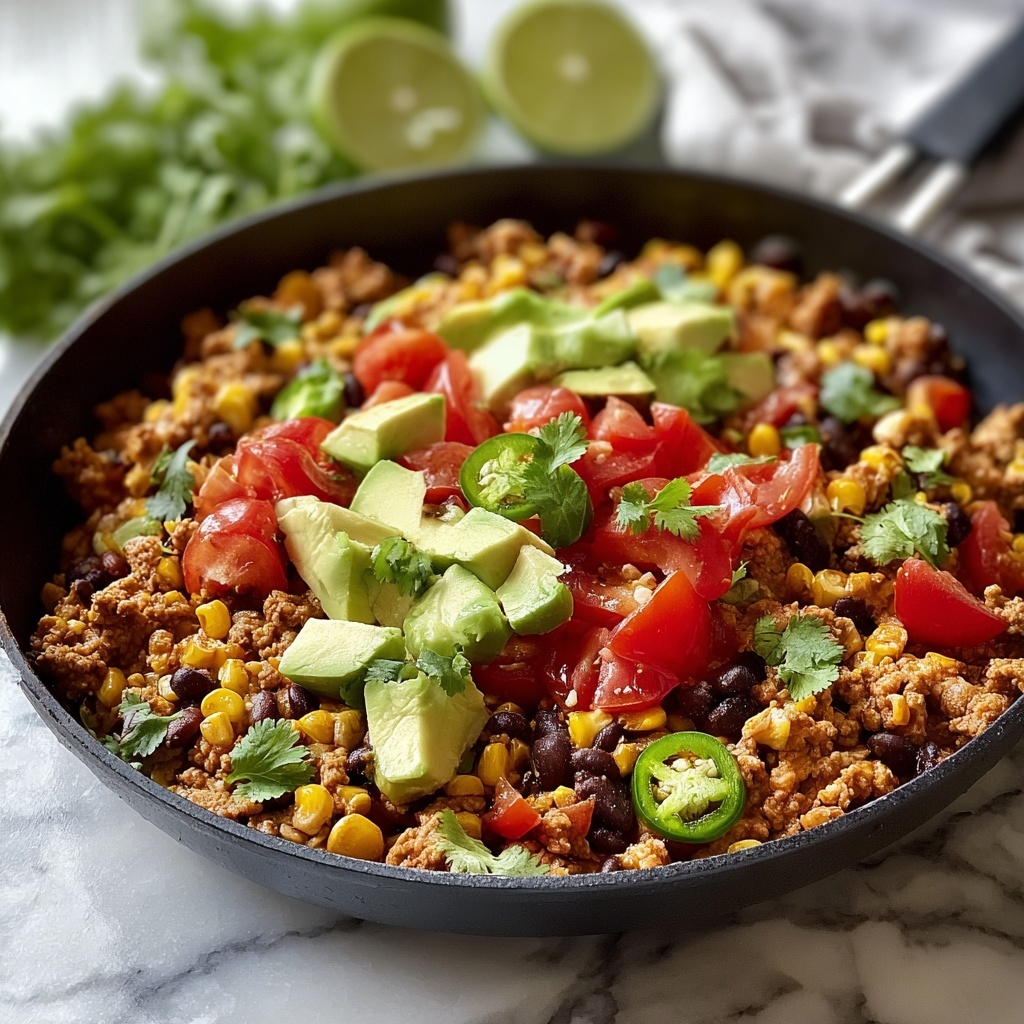 Irresistible Turkey Taco Skillet Ready in 20 Minutes! Recipe - Recipe Image