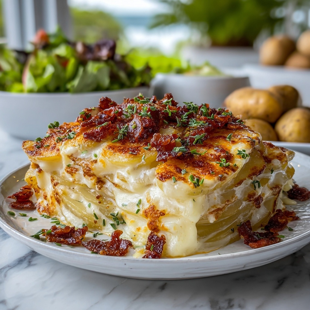 Cheesy Potatoes Au Gratin Recipe - Recipe Image