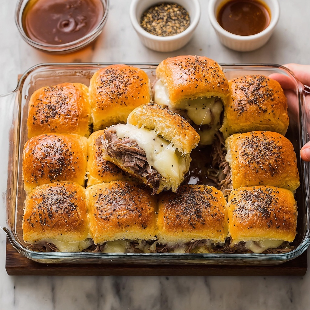Roast Beef Sliders with Barbecue Poppy Seed Sauce Recipe - Recipe Image